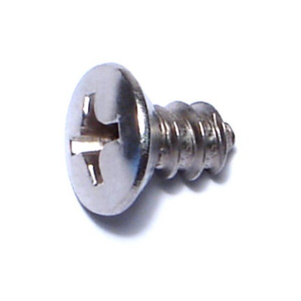 Midwest Fastener Sheet Metal Screw, #14 x 1/2 in, 18-8 Stainless Steel Oval Head Phillips Drive, 50 PK 53605 - main